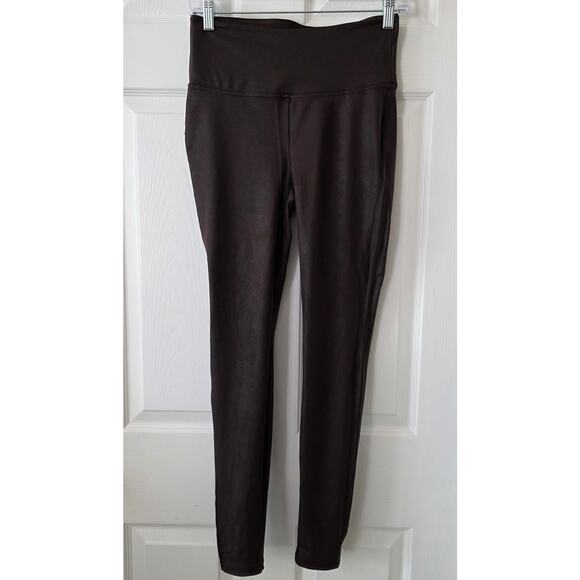 Seven7 Pants - Seven7 Brown Faux Leather Leggings Women's Size Small